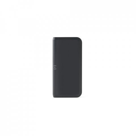BECKER 10. Bateria port&aacute;til com carregador por indu&ccedil;&atilde;o super-r&aacute;pido (10.000 mAh), em ABS 100% reciclado - Preto