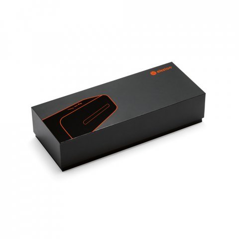 THUNDER. Caixa de som port&aacute;til com microfone em ABS - Cinza escuro
