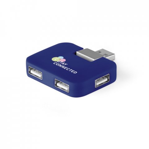 JANNES. Hub USB 2.0 com 4 portas - Azul