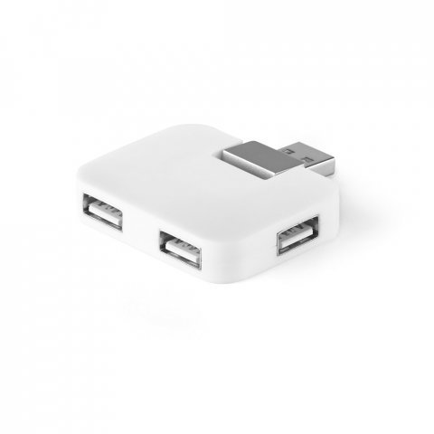 JANNES. Hub USB 2.0 com 4 portas - Branco