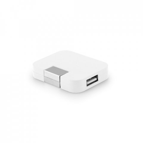 JANNES. Hub USB 2.0 com 4 portas - Branco