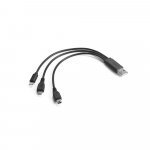 NOYCE. Cabo USB 3 em 1 - Preto