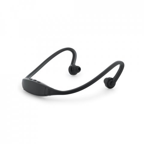 WILKINS. Fone de ouvido desportivos em ABS e silicone - Preto