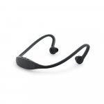 WILKINS. Fone de ouvido desportivos em ABS e silicone - Preto