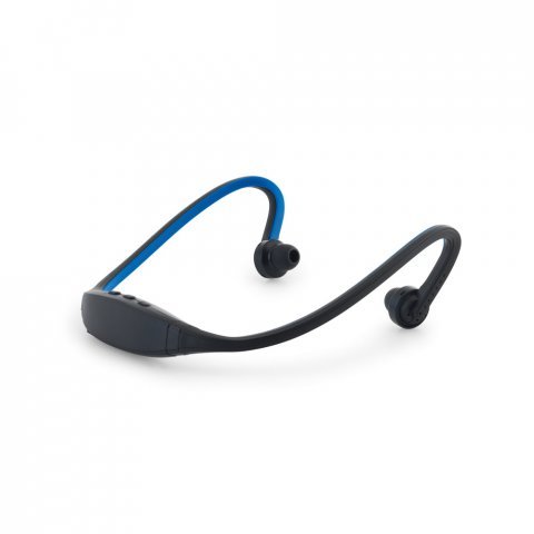 WILKINS. Fone de ouvido desportivos em ABS e silicone - Azul royal