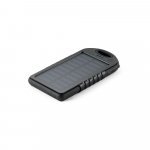 DAY. Bateria port&aacute;til solar com painel solar e LED em ABS (2.000 mAh) - Preto