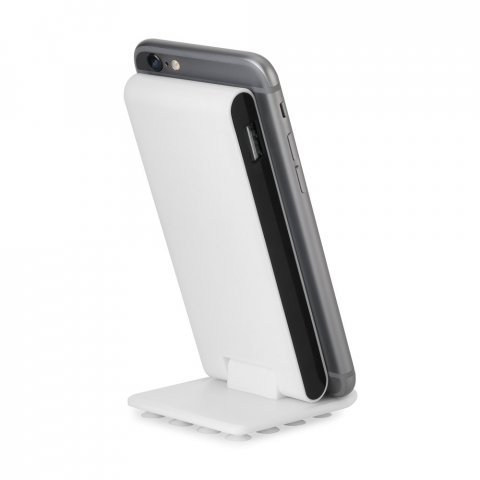 GAGARIN. Bateria port&aacute;til em ABS com ventosas na base 4.000 mAh - Branco