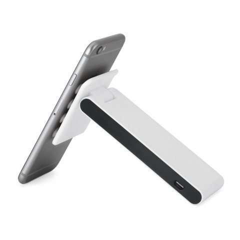 GAGARIN. Bateria port&aacute;til em ABS com ventosas na base 4.000 mAh - Branco