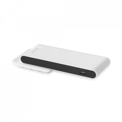 GAGARIN. Bateria port&aacute;til em ABS com ventosas na base 4.000 mAh - Branco