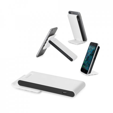 GAGARIN. Bateria port&aacute;til em ABS com ventosas na base 4.000 mAh