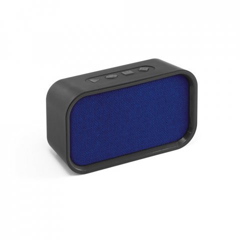 CHION. Caixa de som com microfone e autonomia de 2h, em ABS - Azul