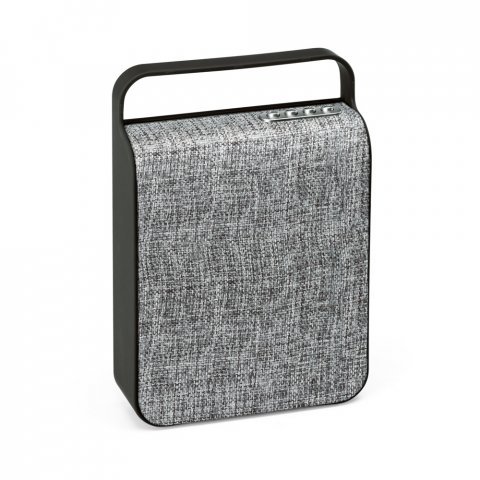 HARRIS. Caixa de som com microfone em ABS - Cinza