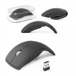 ALENCAR. Mouse wireless dobr&aacute;vel 2.4G. em ABS