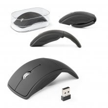 ALENCAR. Mouse wireless dobr&aacute;vel 2.4G. em ABS