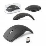 ALENCAR. Mouse wireless dobr&aacute;vel 2.4G. em ABS
