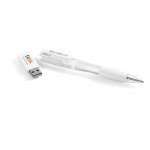 MERRITT 8GB. Esferogr&aacute;fica e pen drive - Branco