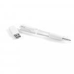 MERRITT 8GB. Esferogr&aacute;fica e pen drive - Branco