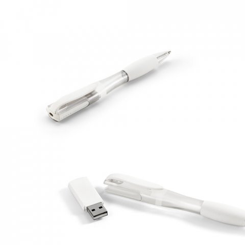 MERRITT 8GB. Esferogr&aacute;fica e pen drive