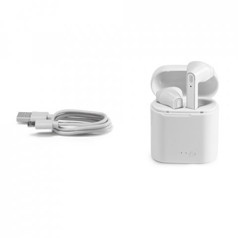 KANDEL. Fones de ouvido wireless com autonomia de 6h em ABS - Branco