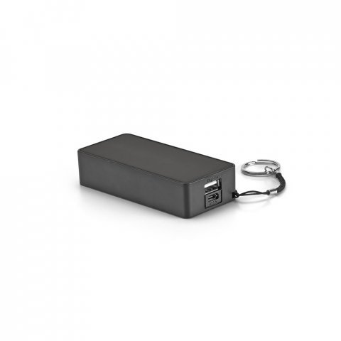 BARIUM 4.0. Bateria port&aacute;til em ABS e bateria em l&iacute;tio 4.000 mAh - Preto