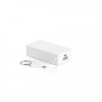BARIUM 4.0. Bateria port&aacute;til em ABS e bateria em l&iacute;tio 4.000 mAh - Branco