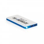 LUMINA X. Bateria port&aacute;til com LED em ABS (10.000 mAh) - Azul royal
