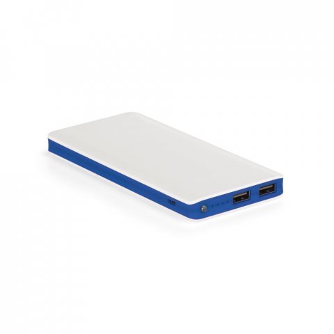 LUMINA X. Bateria port&aacute;til com LED em ABS (10.000 mAh) - Azul royal