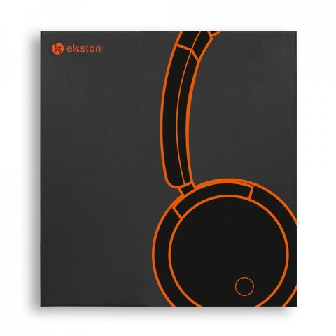 BEATDRUM. Fones de ouvido sem fios com autonomia de 16h, em ABS e tecido - Cinza escuro
