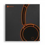 BEATDRUM. Fones de ouvido sem fios com autonomia de 16h, em ABS e tecido - Cinza escuro
