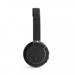 BEATDRUM. Fones de ouvido sem fios com autonomia de 16h, em ABS e tecido - Cinza escuro
