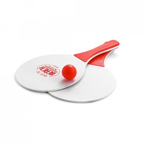 FILIPINAS. Raquetes de praia em MDF - Vermelho