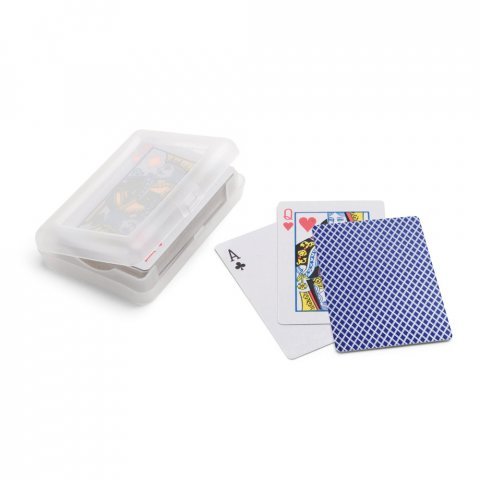 JOHAN. Baralho de 54 cartas em papel plastificado - Azul
