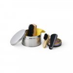COBB. Kit de limpeza de sapatos com 6 pe&ccedil;as - Cromado satinado