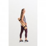 GERES. Tapete de exerc&iacute;cio para yoga em corti&ccedil;a e TPE - Natural