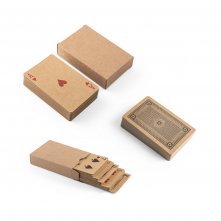 FISCHER. Baralho de 54 cartas cl&aacute;ssicas em papel kraft