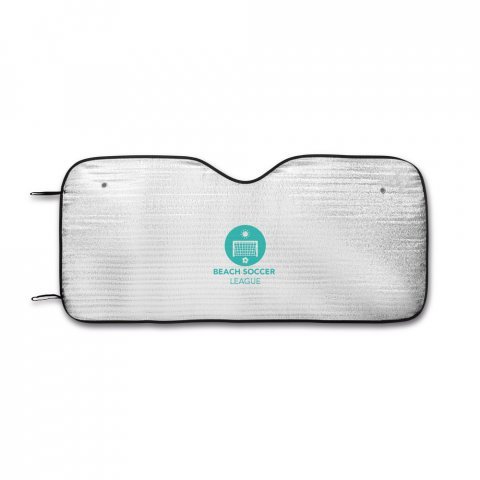 SUNSHADE. Protetor solar para carros em espuma de PE e forrado com 1 folha de alum&iacute;nio - Cromado