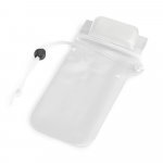 EGEU. Bolsa para celular em PVC resistente &agrave; &aacute;gua - Branco