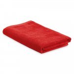 SARDEGNA. Toalha de praia em veludo de algod&atilde;o (320 g/m&sup2;) - Vermelho
