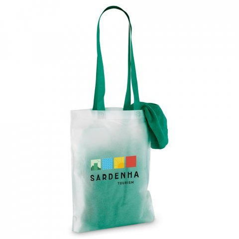 SARDEGNA. Toalha de praia em veludo de algod&atilde;o (320 g/m&sup2;) - Verde