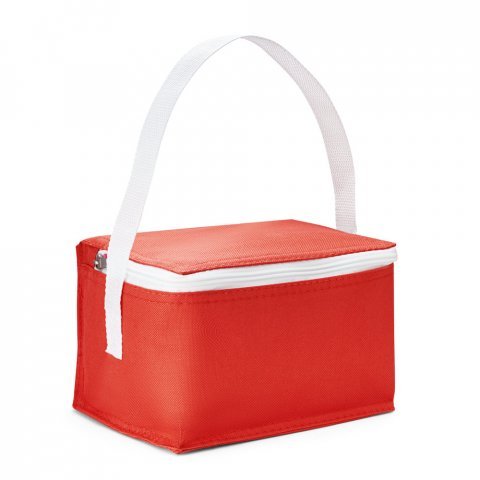 JEDDAH. Cooler. Bolsa t&eacute;rmica em 600D 3 L - Vermelho