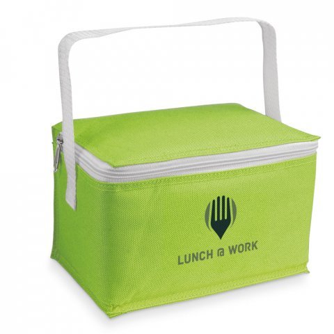 JEDDAH. Cooler. Bolsa t&eacute;rmica em 600D 3 L - Verde claro