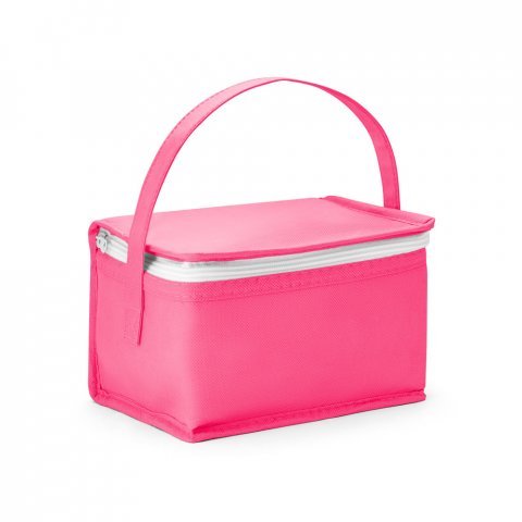 IZMIR. Cooler. Bolsa t&eacute;rmica em non-woven (80 g/m&sup2;) 3 L - Rosa