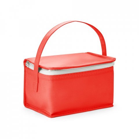 IZMIR. Cooler. Bolsa t&eacute;rmica em non-woven (80 g/m&sup2;) 3 L - Vermelho