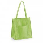 ROTTERDAM. Cooler. Sacola t&eacute;rmica em non-woven (80 g/m&sup2;) 10 L - Verde claro