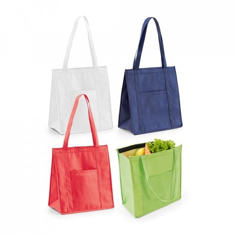 ROTTERDAM. Cooler. Sacola t&eacute;rmica em non-woven (80 g/m&sup2;) 10 L