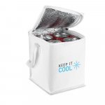 MEDAN. Cooler. Bolsa t&eacute;rmica em 600D 4 L - Branco
