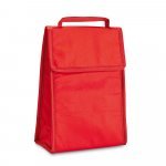 OSAKA. Cooler. Bolsa t&eacute;rmica dobr&aacute;vel em non-woven (80 g/m&sup2;) com fecho aderente 3 L - Vermelho