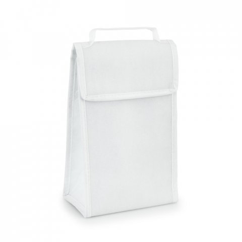 OSAKA. Cooler. Bolsa t&eacute;rmica dobr&aacute;vel em non-woven (80 g/m&sup2;) com fecho aderente 3 L - Branco