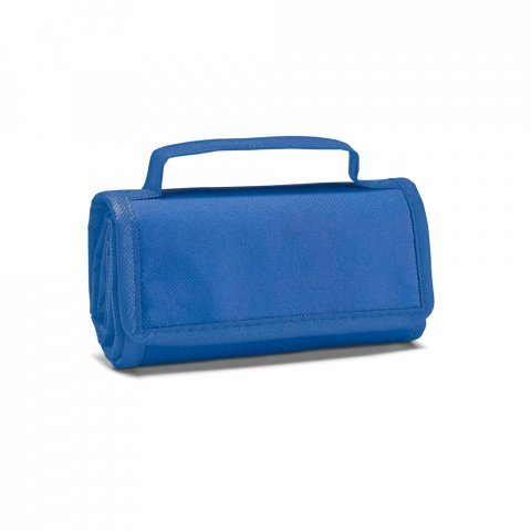 OSAKA. Cooler. Bolsa t&eacute;rmica dobr&aacute;vel em non-woven (80 g/m&sup2;) com fecho aderente 3 L - Azul royal