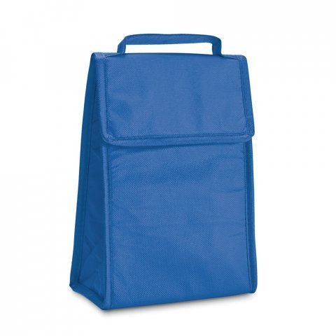 OSAKA. Cooler. Bolsa t&eacute;rmica dobr&aacute;vel em non-woven (80 g/m&sup2;) com fecho aderente 3 L - Azul royal